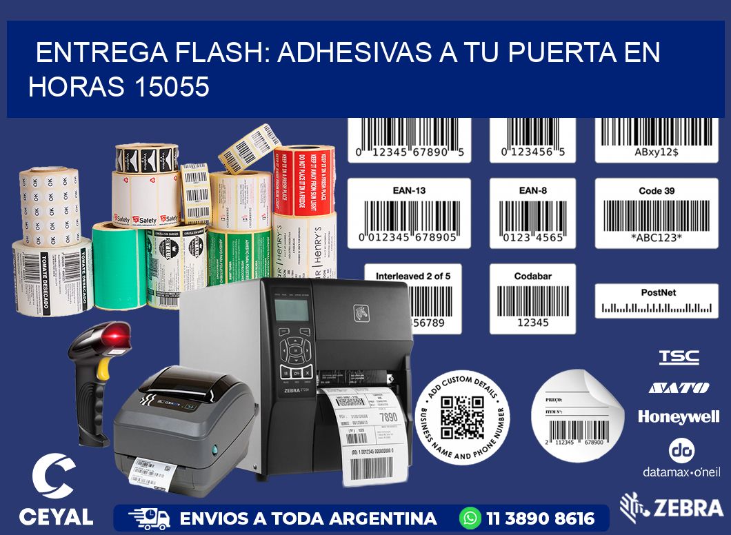Entrega Flash: Adhesivas A Tu Puerta en Horas 15055