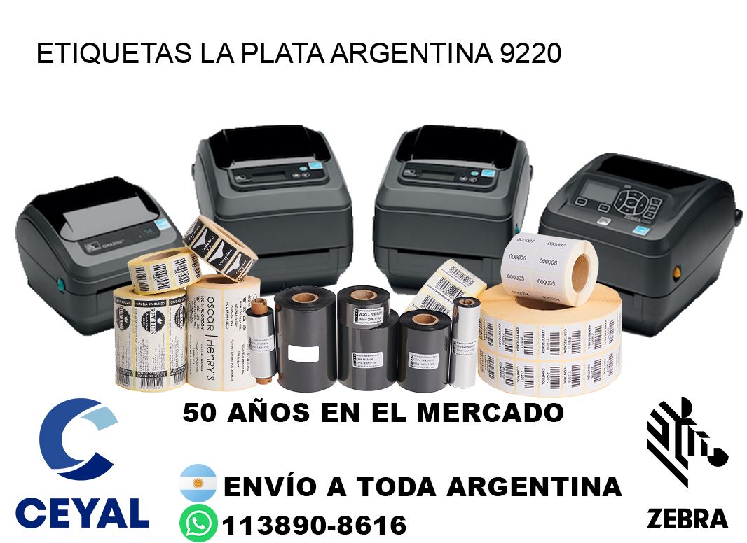 Etiquetas La Plata Argentina 9220