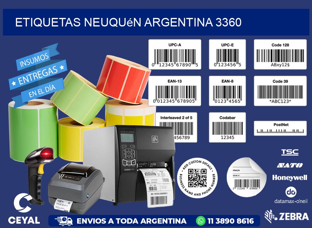 Etiquetas Neuquén Argentina 3360