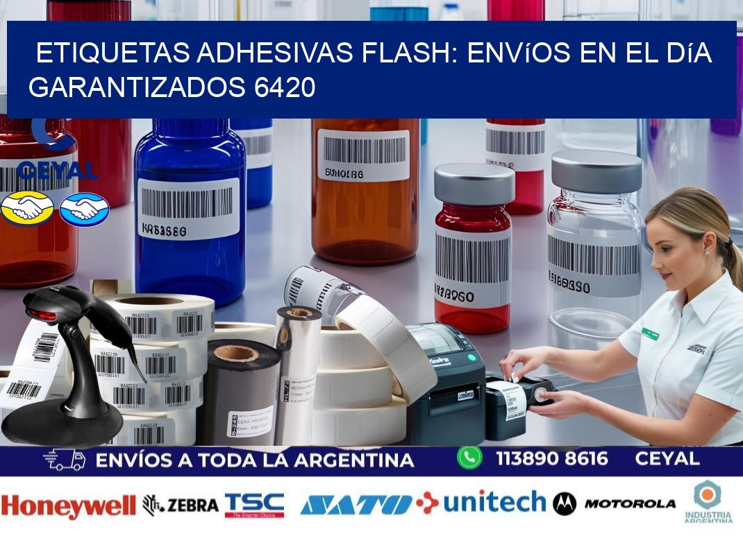 Etiquetas adhesivas Flash: Envíos en el Día Garantizados 6420