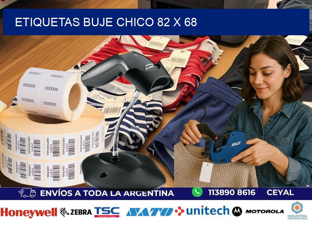 Etiquetas buje chico 82 x 68