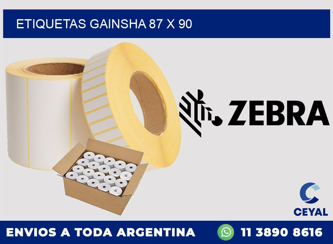 Etiquetas gainsha 87 x 90