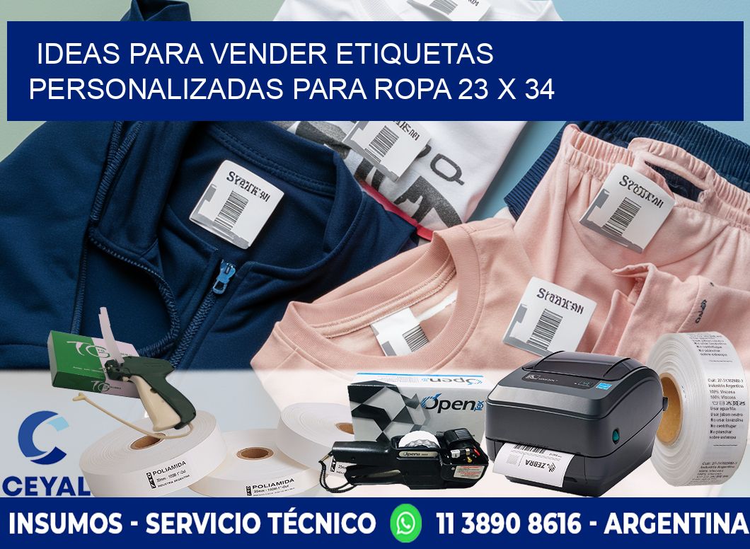 Ideas para Vender Etiquetas Personalizadas para Ropa 23 x 34