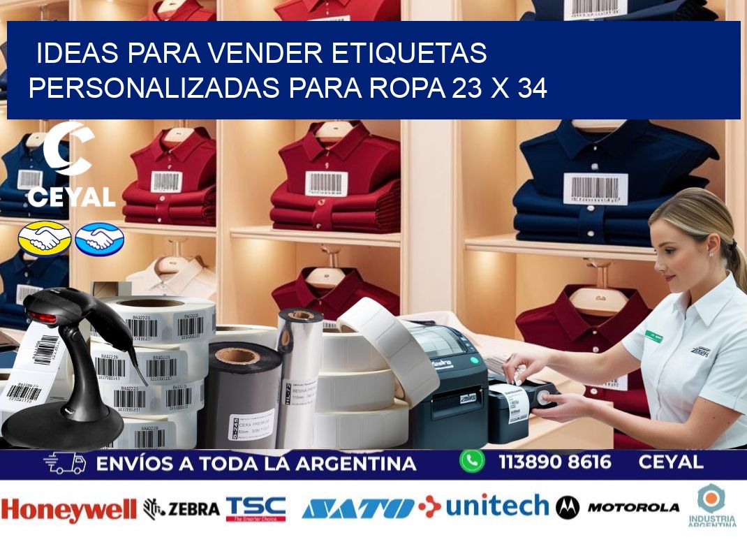 Ideas para Vender Etiquetas Personalizadas para Ropa 23 x 34