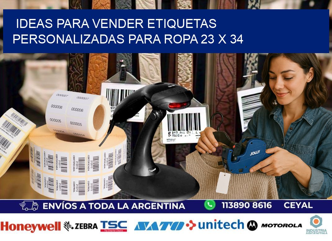 Ideas para Vender Etiquetas Personalizadas para Ropa 23 x 34