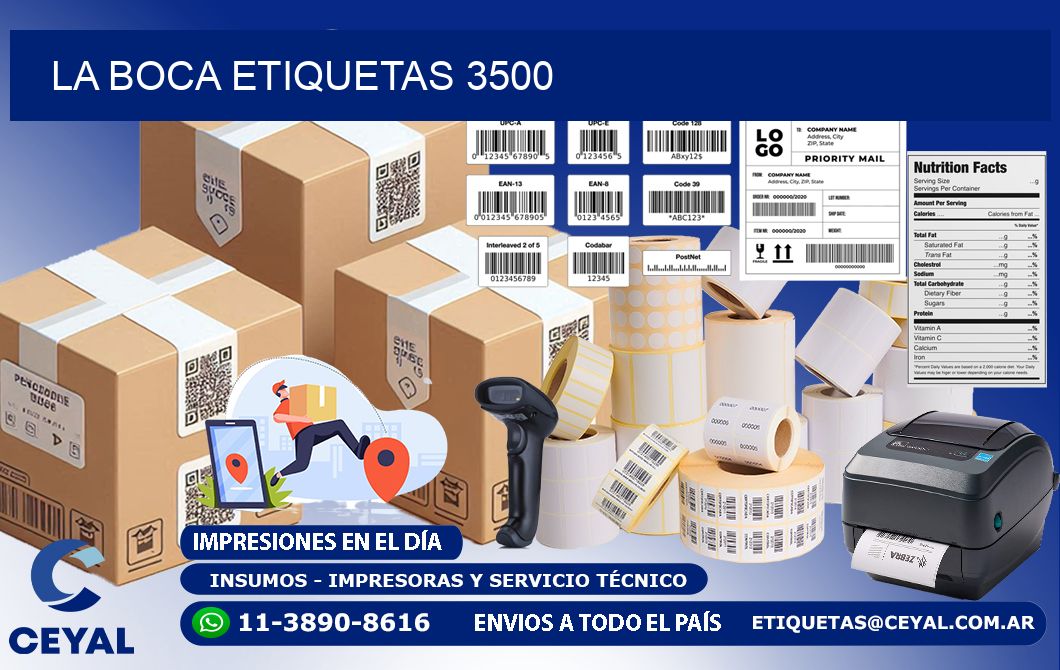 La Boca etiquetas 3500