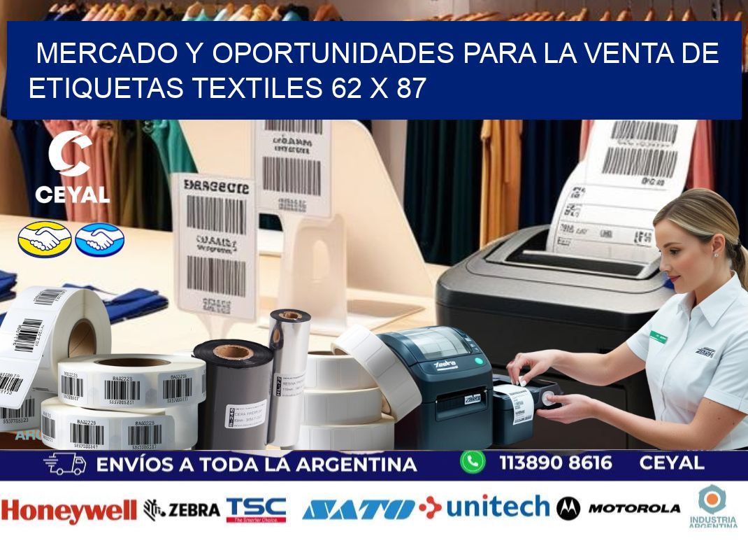 Mercado y Oportunidades para la Venta de Etiquetas Textiles 62 x 87