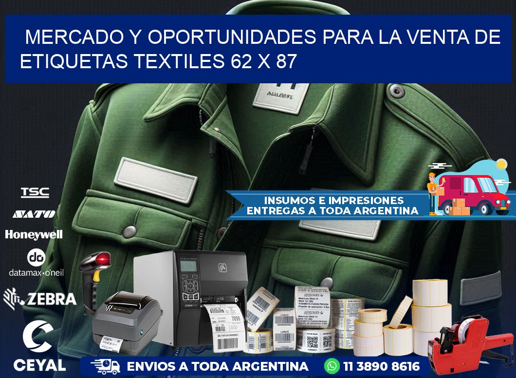 Mercado y Oportunidades para la Venta de Etiquetas Textiles 62 x 87