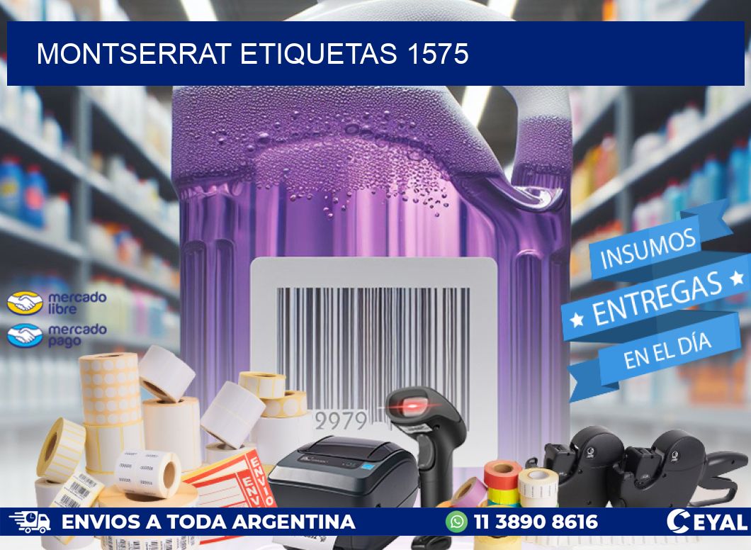 Montserrat etiquetas 1575