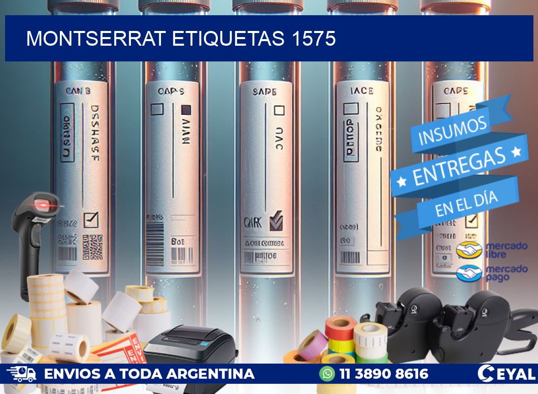 Montserrat etiquetas 1575