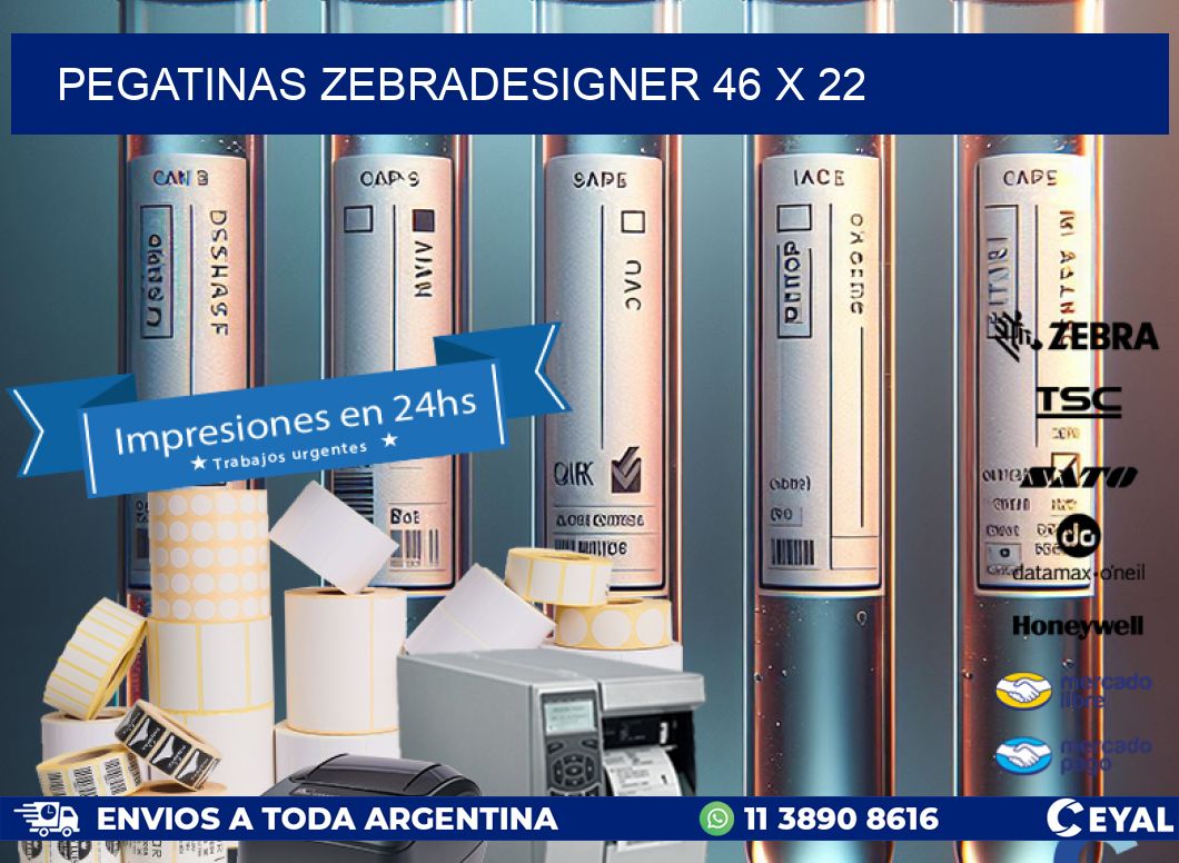 PEGATINAS zebradesigner 46 x 22