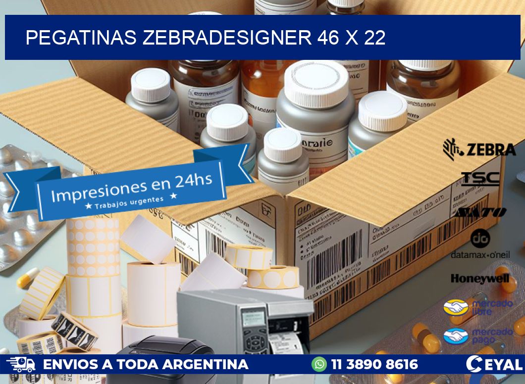 PEGATINAS zebradesigner 46 x 22