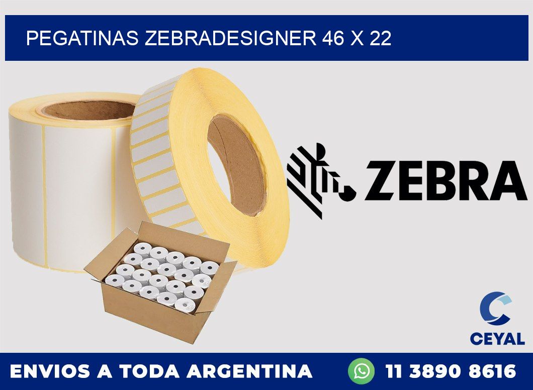 PEGATINAS zebradesigner 46 x 22