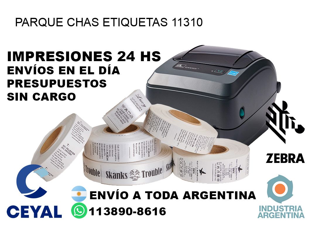 Parque Chas etiquetas 11310