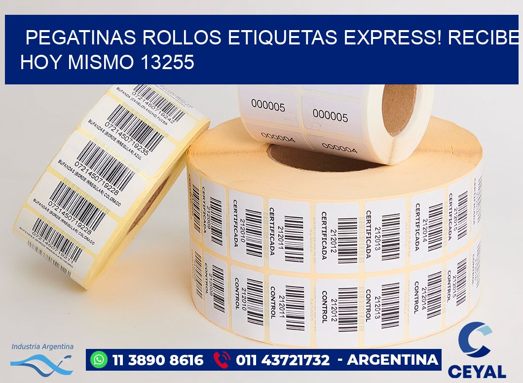Pegatinas rollos etiquetas Express! Recibe Hoy Mismo 13255