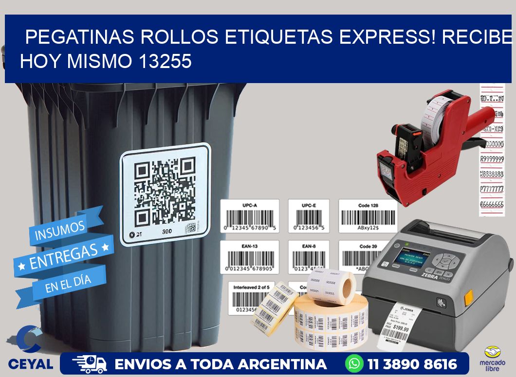 Pegatinas rollos etiquetas Express! Recibe Hoy Mismo 13255