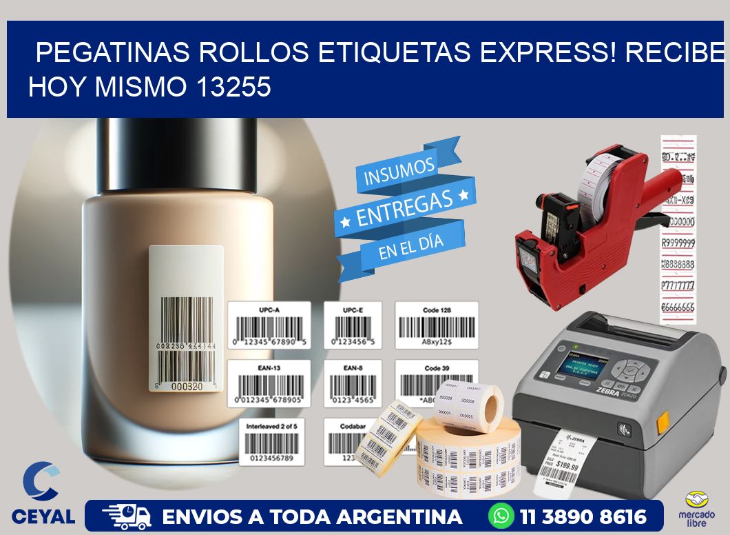 Pegatinas rollos etiquetas Express! Recibe Hoy Mismo 13255