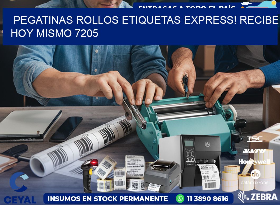 Pegatinas rollos etiquetas Express! Recibe Hoy Mismo 7205