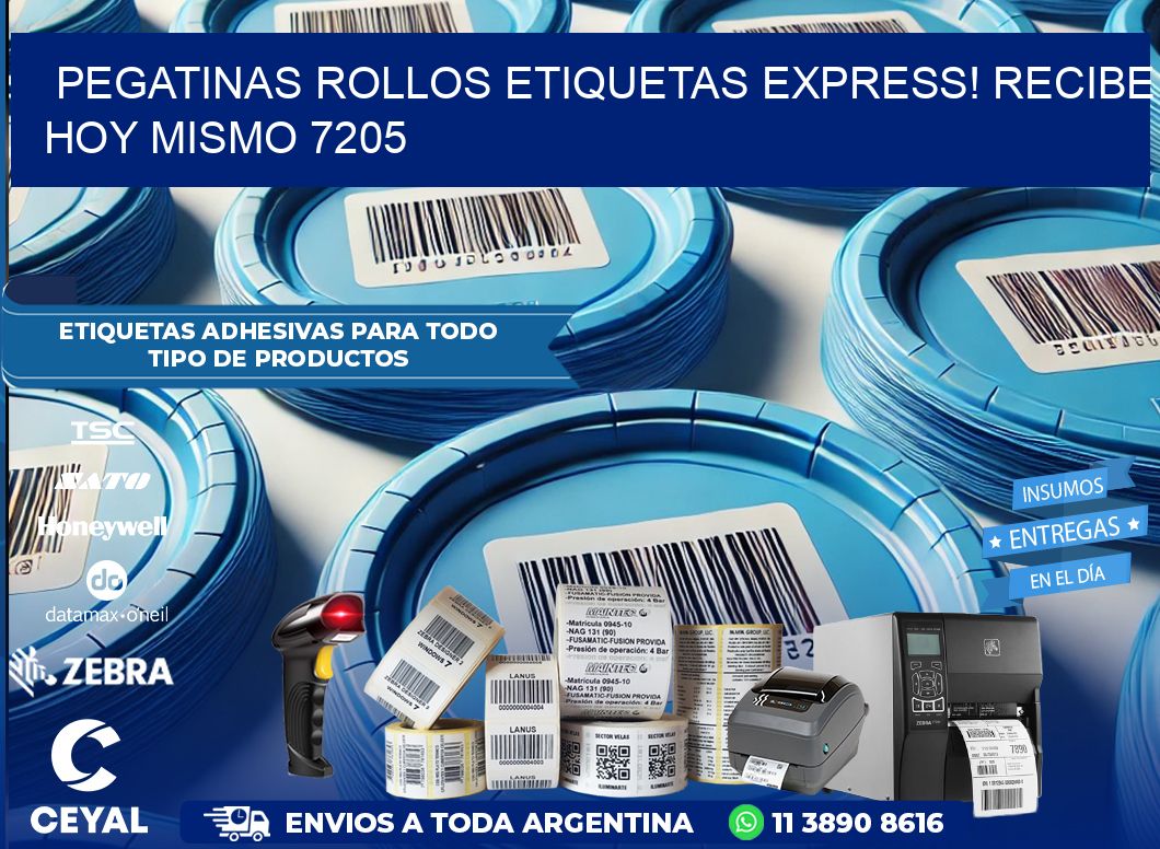 Pegatinas rollos etiquetas Express! Recibe Hoy Mismo 7205