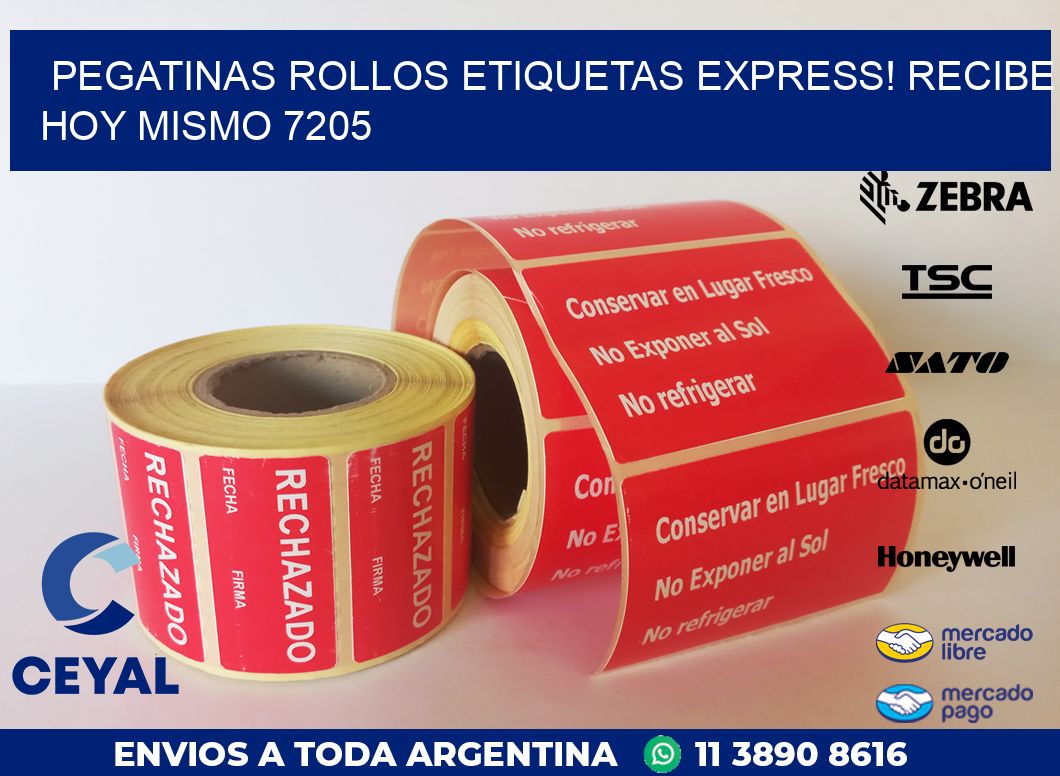 Pegatinas rollos etiquetas Express! Recibe Hoy Mismo 7205