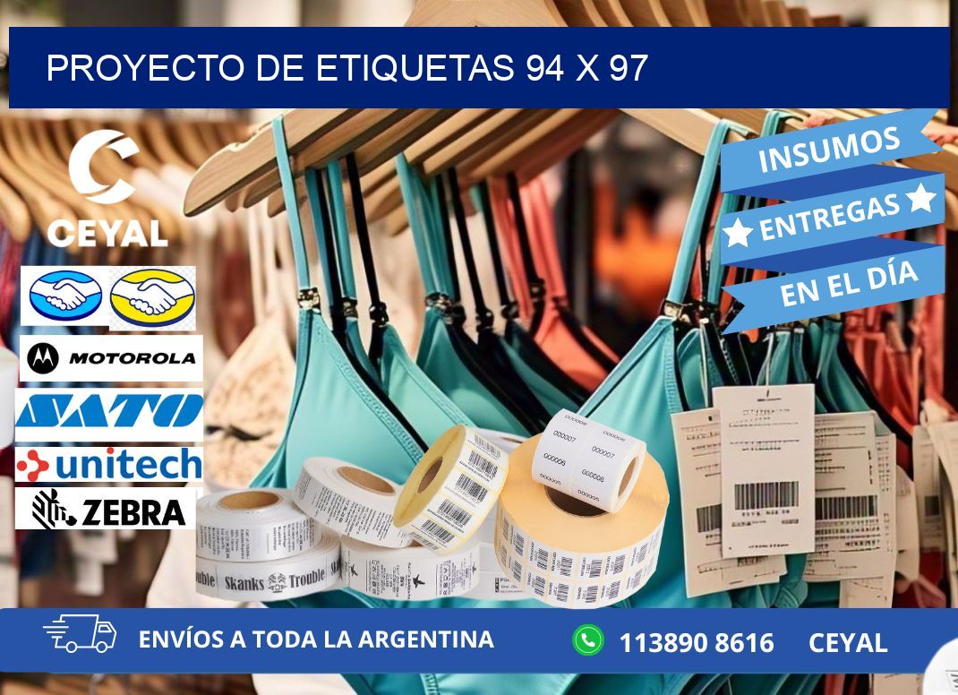Proyecto de etiquetas 94 x 97