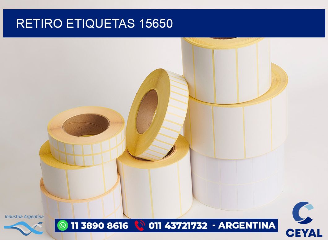 Retiro etiquetas 15650