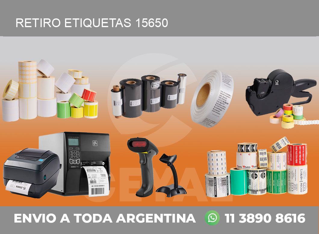 Retiro etiquetas 15650
