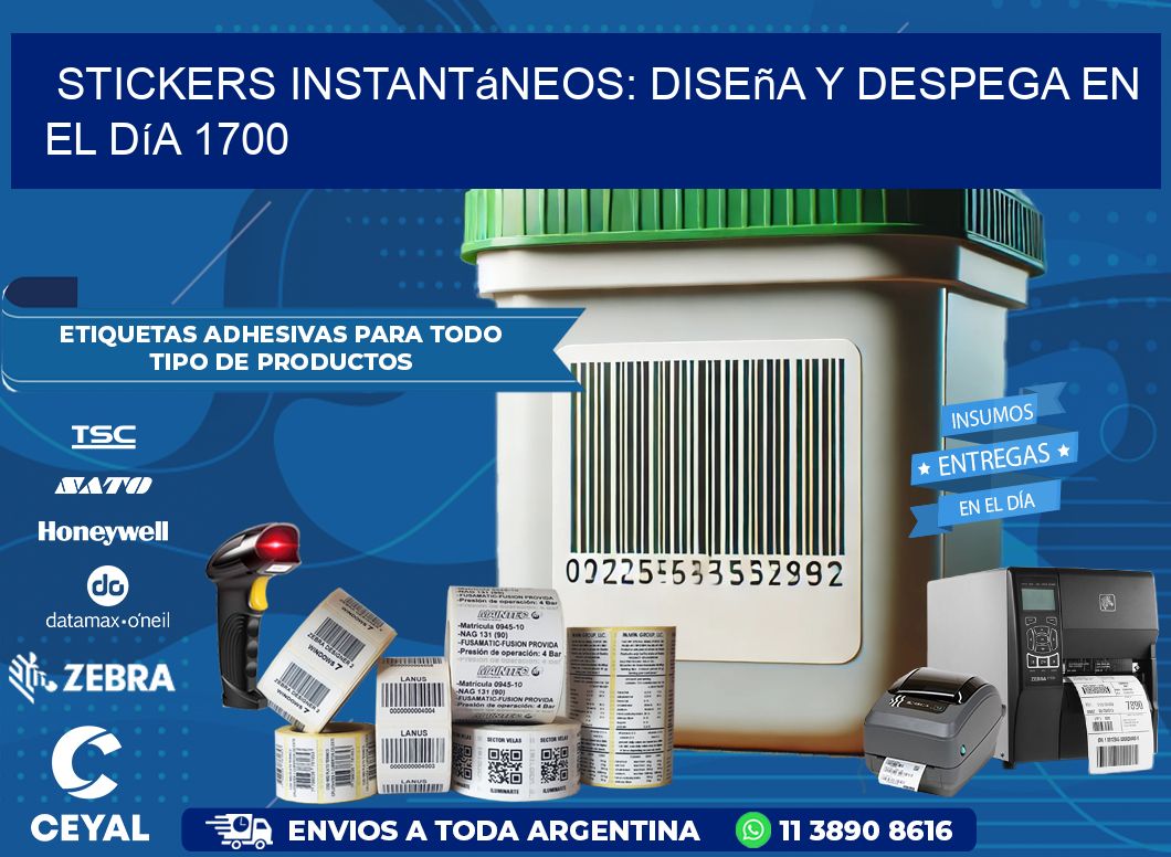 Stickers Instantáneos: Diseña y Despega en el Día 1700