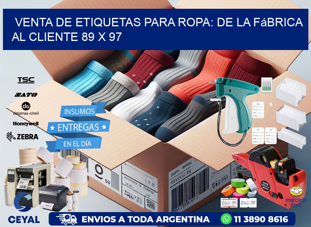 Venta de Etiquetas para Ropa: De la Fábrica al Cliente 89 x 97
