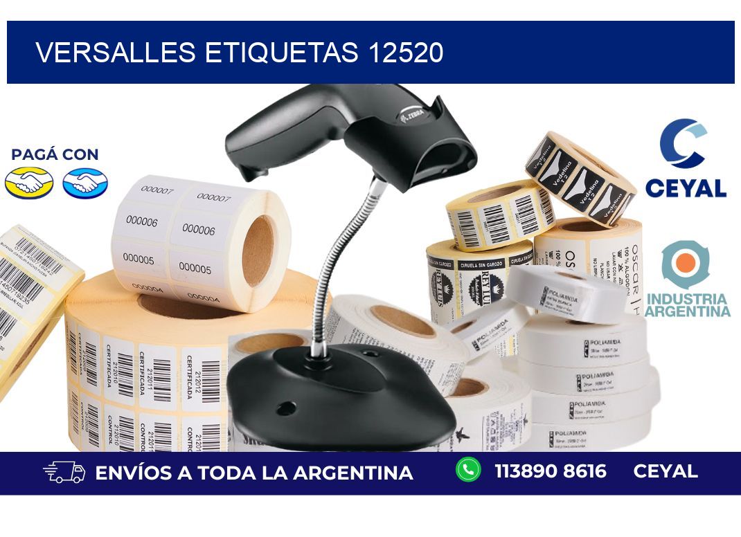 Versalles etiquetas 12520