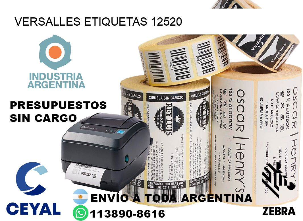 Versalles etiquetas 12520