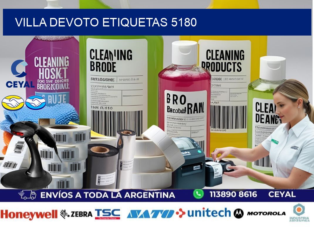 Villa Devoto etiquetas 5180