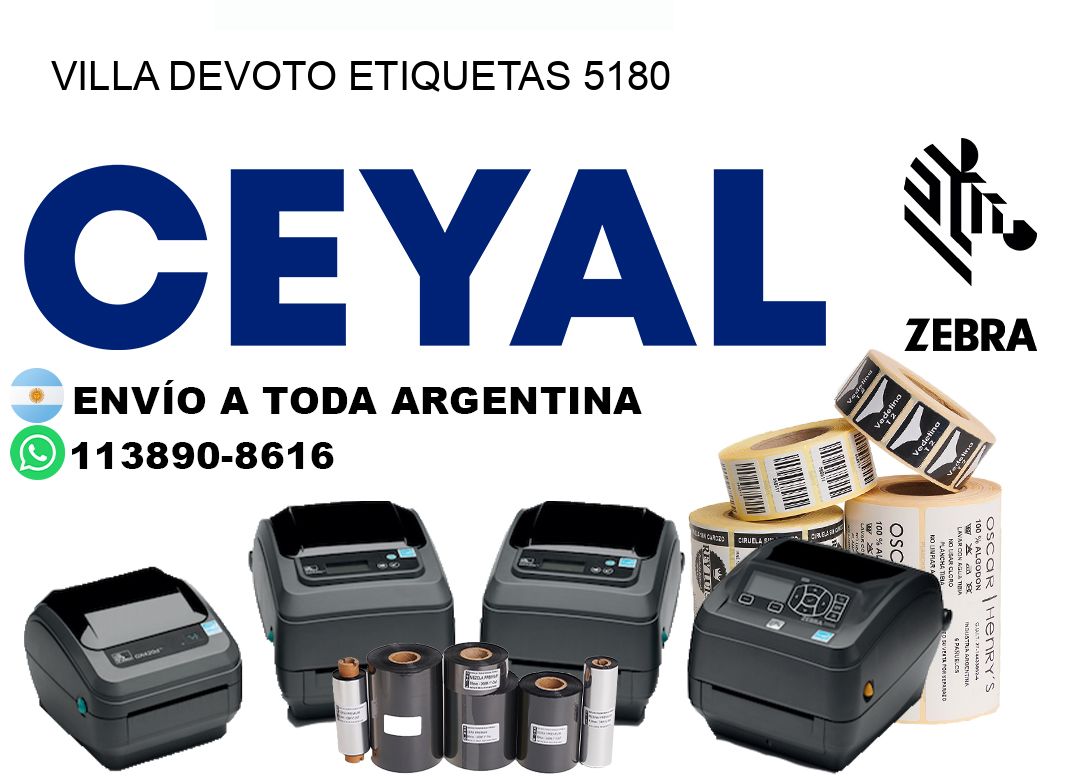 Villa Devoto etiquetas 5180