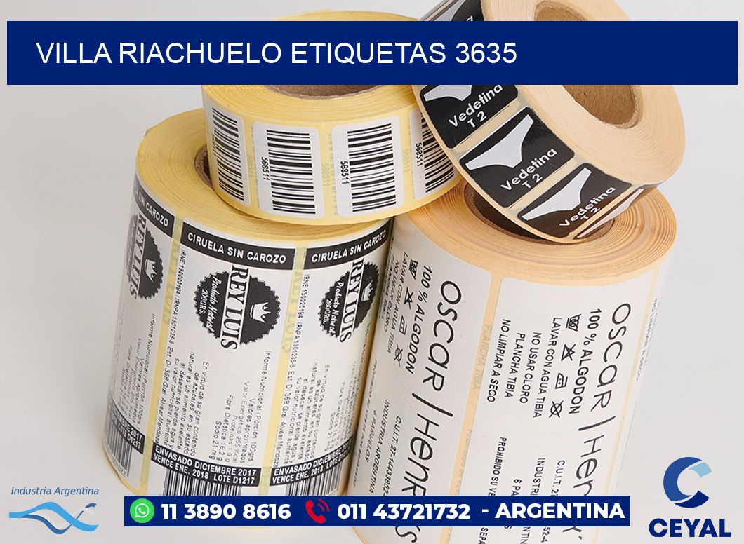 Villa Riachuelo etiquetas 3635