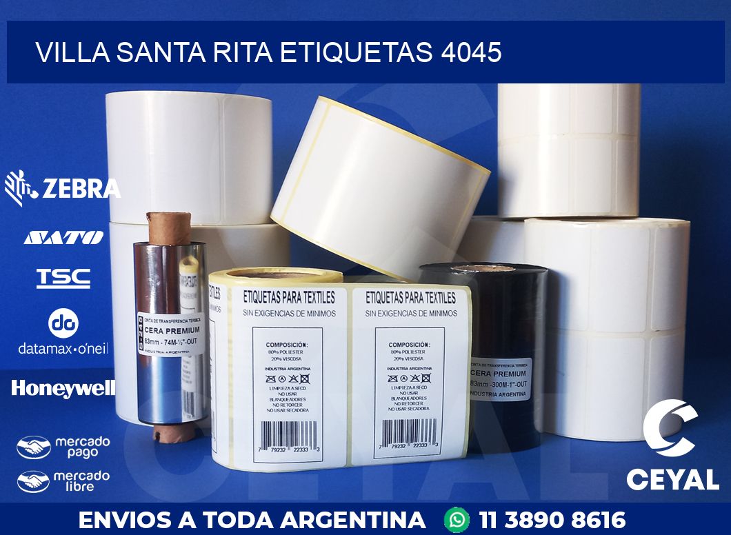 Villa Santa Rita etiquetas 4045