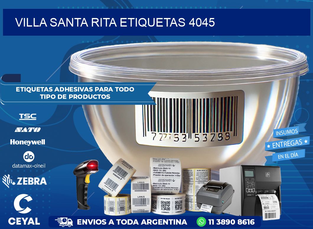 Villa Santa Rita etiquetas 4045