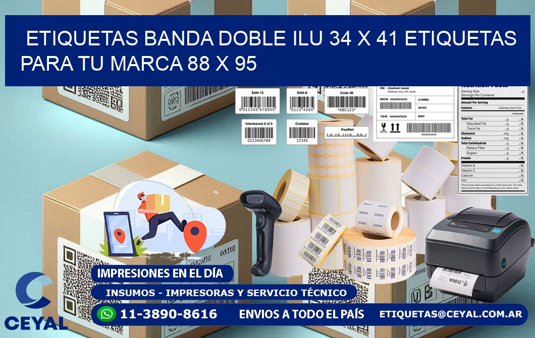 etiquetas banda doble ilu 34 x 41 etiquetas para tu marca 88 x 95