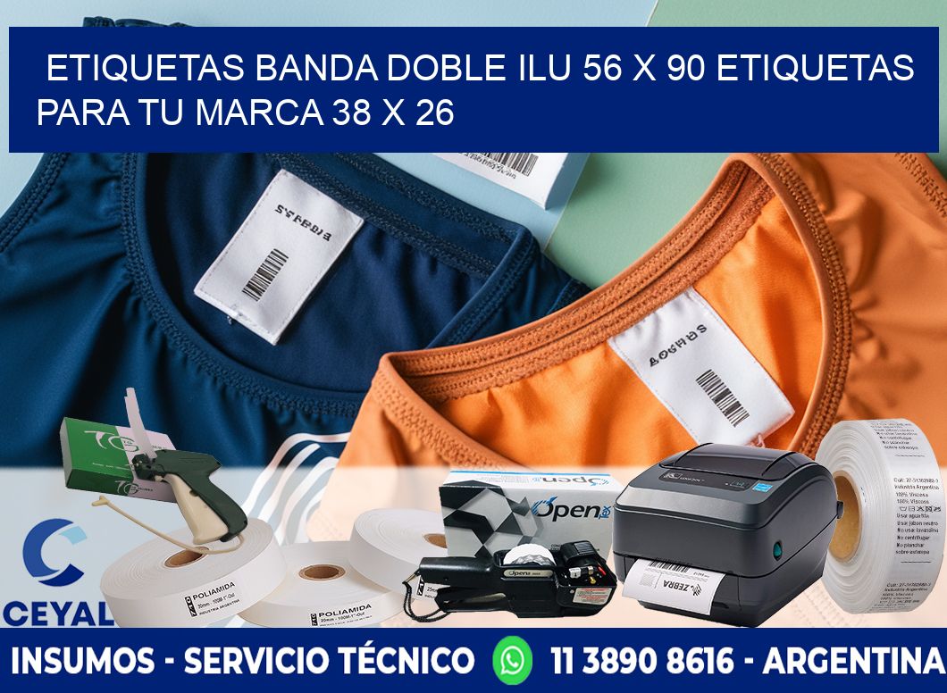 etiquetas banda doble ilu 56 x 90 etiquetas para tu marca 38 x 26