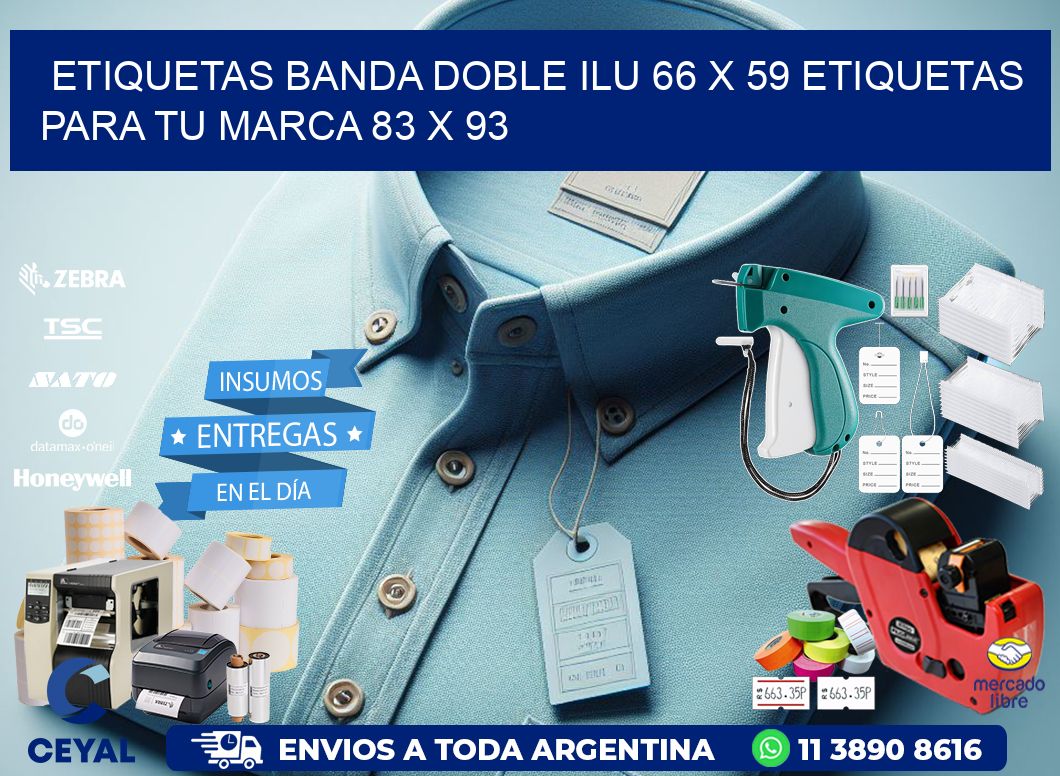 etiquetas banda doble ilu 66 x 59 etiquetas para tu marca 83 x 93