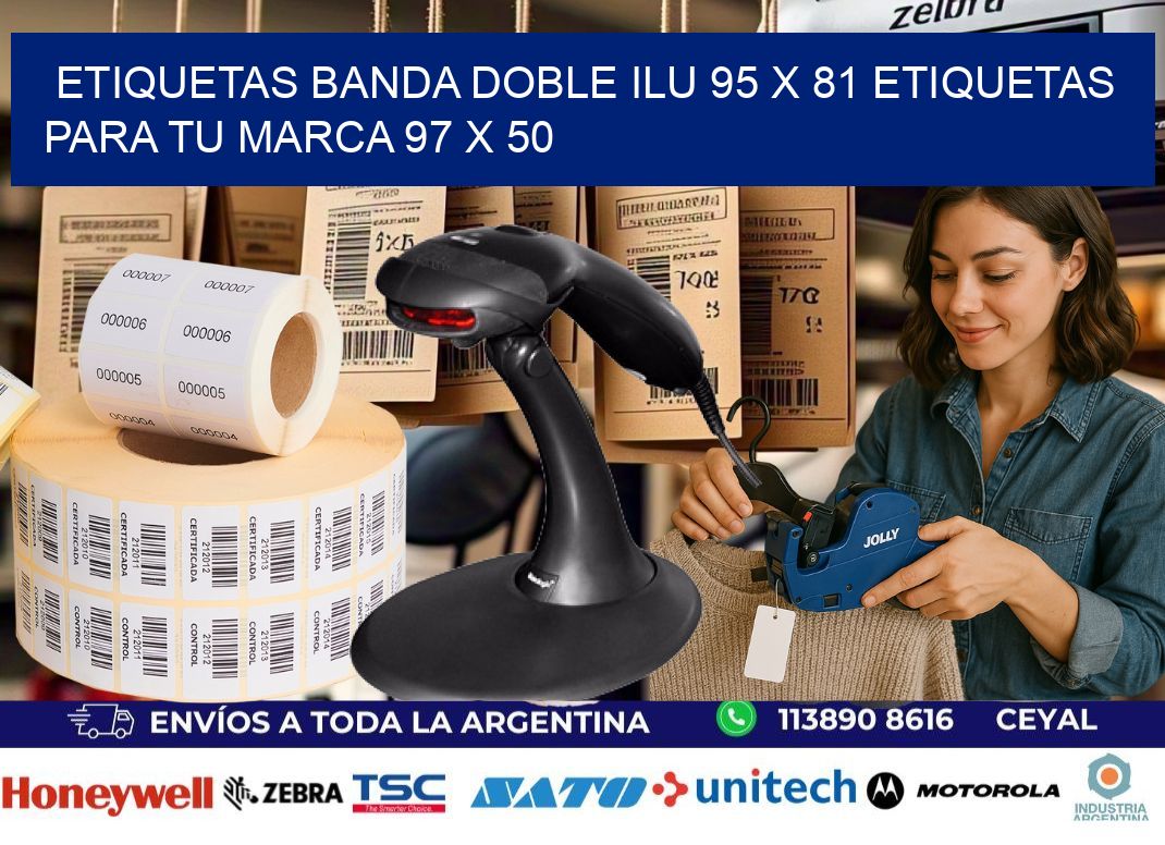 etiquetas banda doble ilu 95 x 81 etiquetas para tu marca 97 x 50