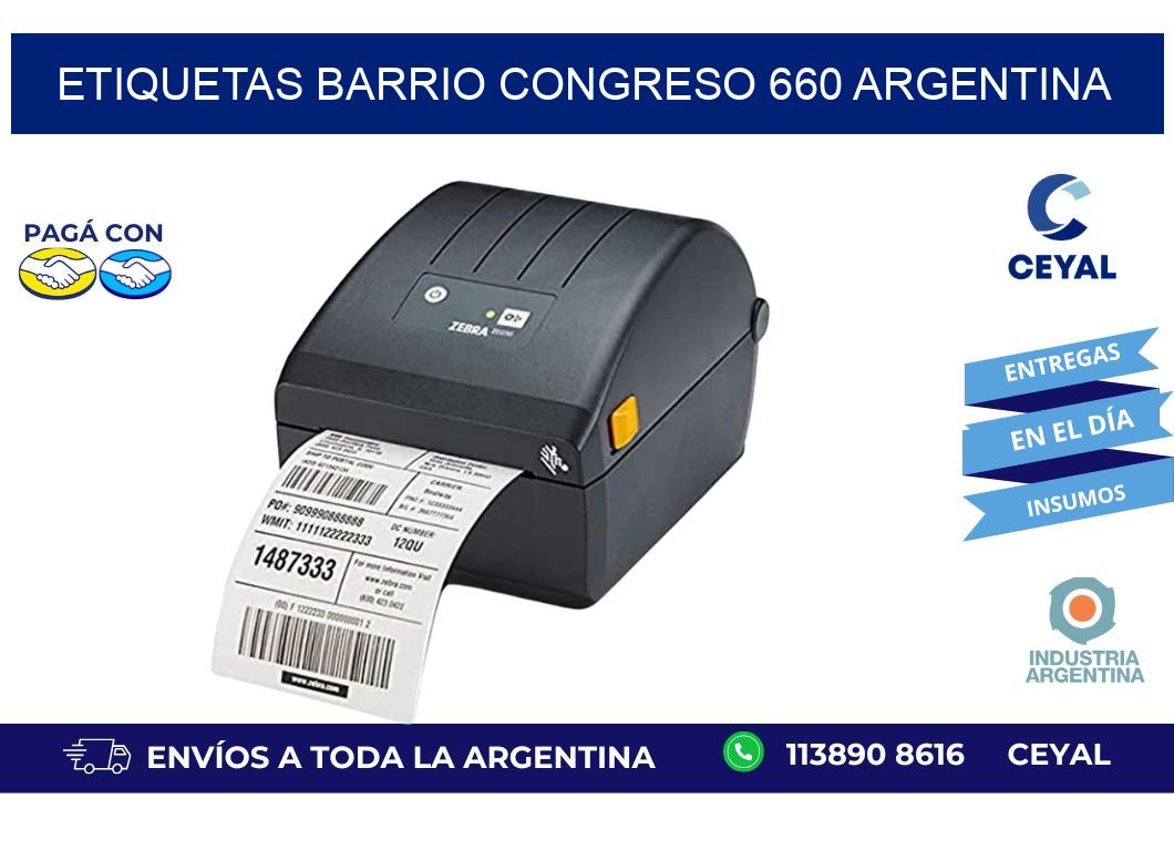 etiquetas barrio congreso 660 argentina
