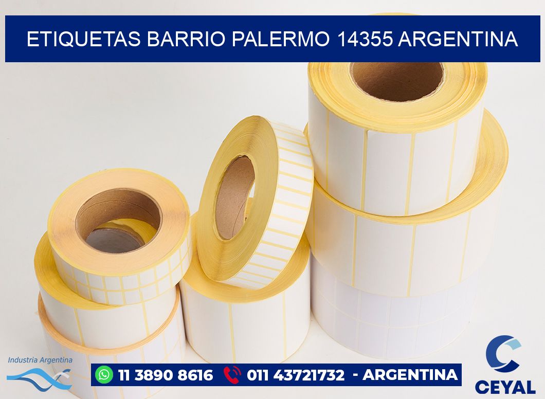 etiquetas barrio palermo 14355 argentina