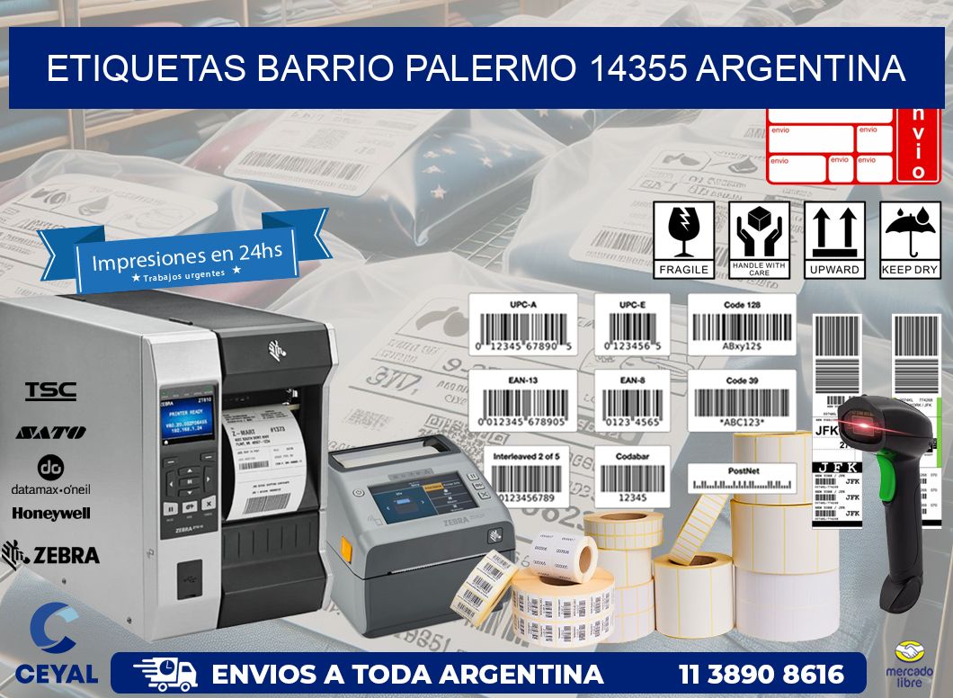 etiquetas barrio palermo 14355 argentina