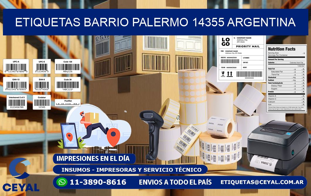 etiquetas barrio palermo 14355 argentina