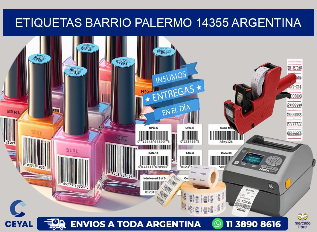 etiquetas barrio palermo 14355 argentina