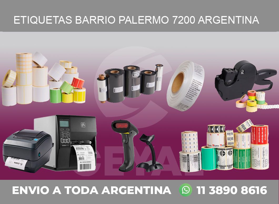 etiquetas barrio palermo 7200 argentina