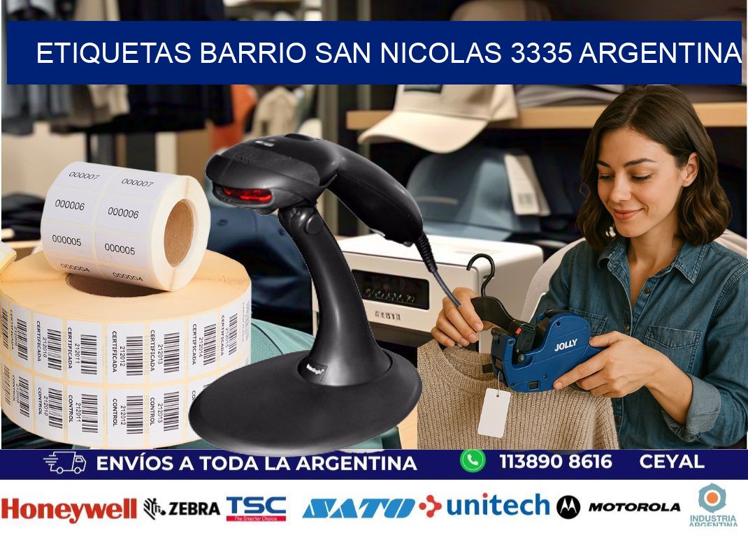etiquetas barrio san nicolas 3335 argentina