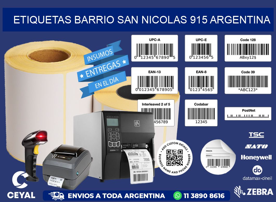 etiquetas barrio san nicolas 915 argentina