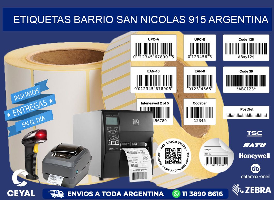 etiquetas barrio san nicolas 915 argentina