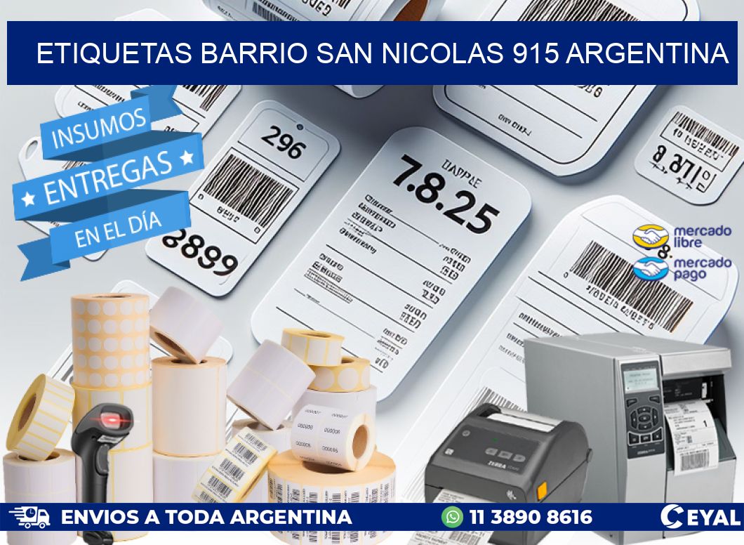 etiquetas barrio san nicolas 915 argentina